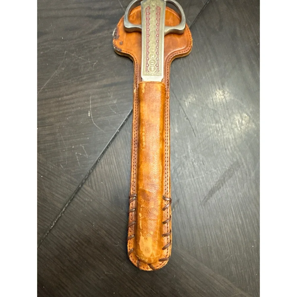 Vintage Ad-Craft Solingen Germany Zodiac Letter Opener and Scissors Desk Set
